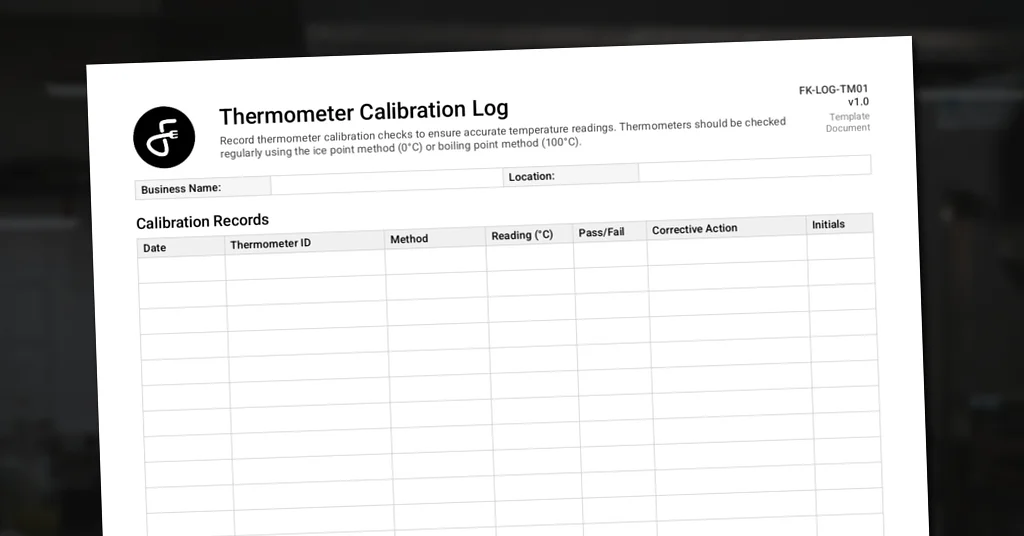 Thermometer Calibration Log
